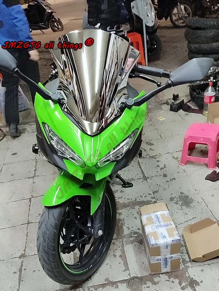 Мотоциклы ветровые стекла для KAWASAKI EX400 Ninja400 Ninja250 ветровые дефлекторы