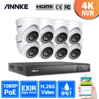 

ANNKE 16CH 2MP Ultra FHD POE Network Video Security System 8MP H.265 NVR With 8X 2MP 30m Night Vision Waterproof IP CCTV Camera