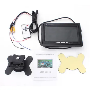 

12V Car Reversing Kit 7" TFT LCD Screen Car Monitor For CCTV Reversing Rearview Backup Camera