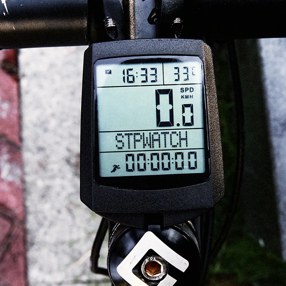 Беспроводной Велосипедный компьютер с подсветкой водонепроницаемый MTB велосипед одометр спидометр Открытый Велоспорт секундомер Аксессуары для велосипеда