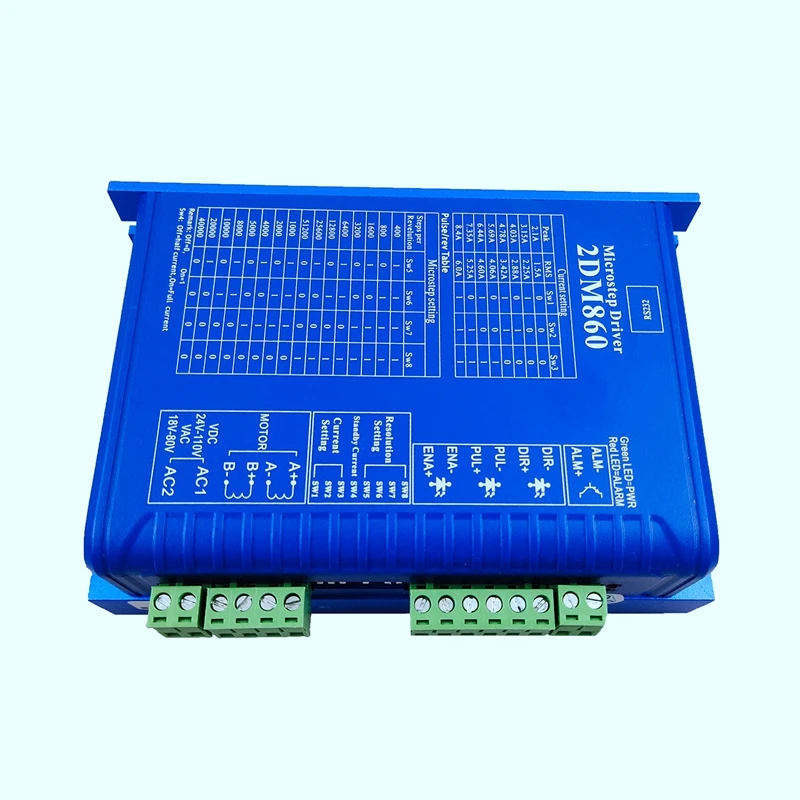 2DM860 цифровой шаговый Драйвер 86 шаговый двигатель AC30-80V напряжения