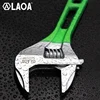 LAOA Adjustable Wrench Short Handle Lightweight Large Opening Adjustable Mouth Bathroom Small Wrench Multifunctional Mini Wrench ► Photo 3/6