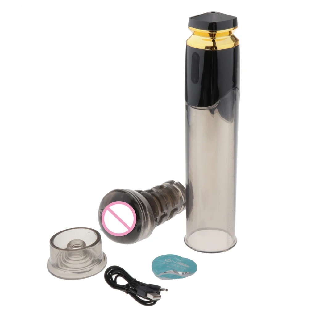 Electric Adult Male Massager Aircraft Cup Vibrator Phallic Enlarger Exerciser Delay Lasting Vacuum Pump Trainer Extender Toys