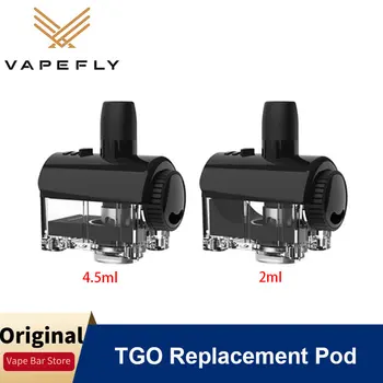 

1Pcs Vapefly TGO Fingerprint Replacement Empty Pod 4.5ML/2ML Capacity Pod Vape Tank for Vapefly TGO Fingerprint Pod Mod Kit