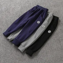 Штаны на осень и зиму для мальчиков, новые стильные детские повседневные штаны с плюшевой подкладкой, Детские плотные штаны на раннюю зиму, 2-6 лет