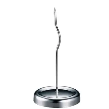 

Curved Stainless Steel Menu Summons Forks Invoice Document Notes Summons Forks for Office Kitchen