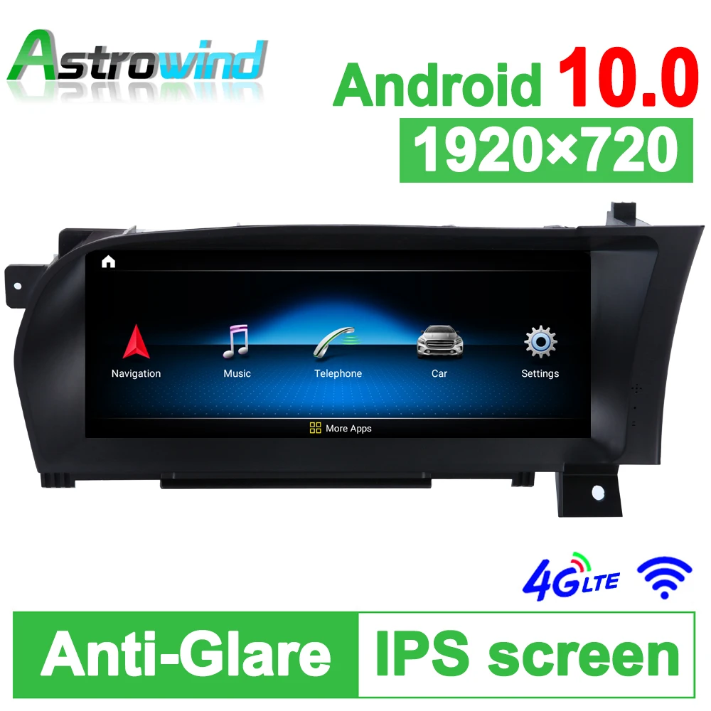 D-1229 10 25 дюймов 64G ROM Android 0 Автомобильный GPS навигатор медиа стерео радио для Mercedes-Benz