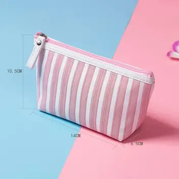 

Stripe Cute Phone Bag Beauty High Quality Lady Cosmetic Bag Cheap Price Women Makeup Bag Hot Sale Dropshipping Mini Pouch Bag