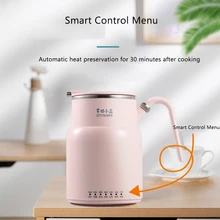 220 В Электрический чайник многофункциональный чайник Портативный горячий горшок каша рисоварка 316 нержавеющая сталь изоляция чайник 550 мл