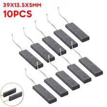 

10pcs Carbon Brush Set 39x13.5x5 Mm For Siemens Drum Washing Machine Motors 70 Mm Power Tools Accessories