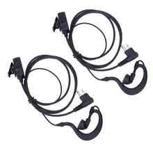 Oreillettes pour Motorola CB Radio CP88 CP040 CP100, 2 broches, micro PTT, casque, pour Motorola XTN XV AX Series, 2 pièces 