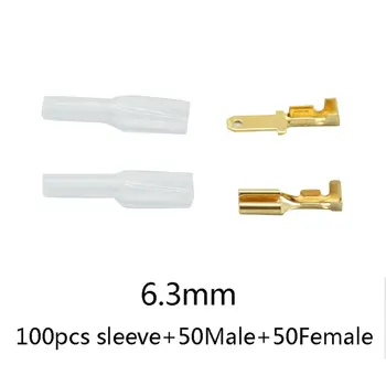 

Male/Female Spade Crimp Terminals Electrical Insulating Sleeve Wire Wrap Connector for 22-16 AWG 0.5mm2-1.5mm2