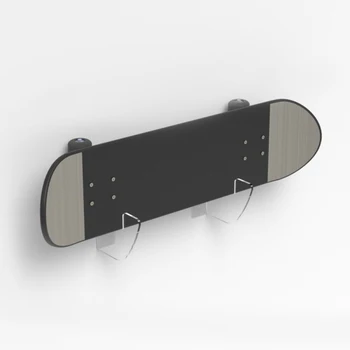 

Clear Acrylic Skateboard Mounts Deck,Wall Hanging Brackets for Storing Your All Skateboards