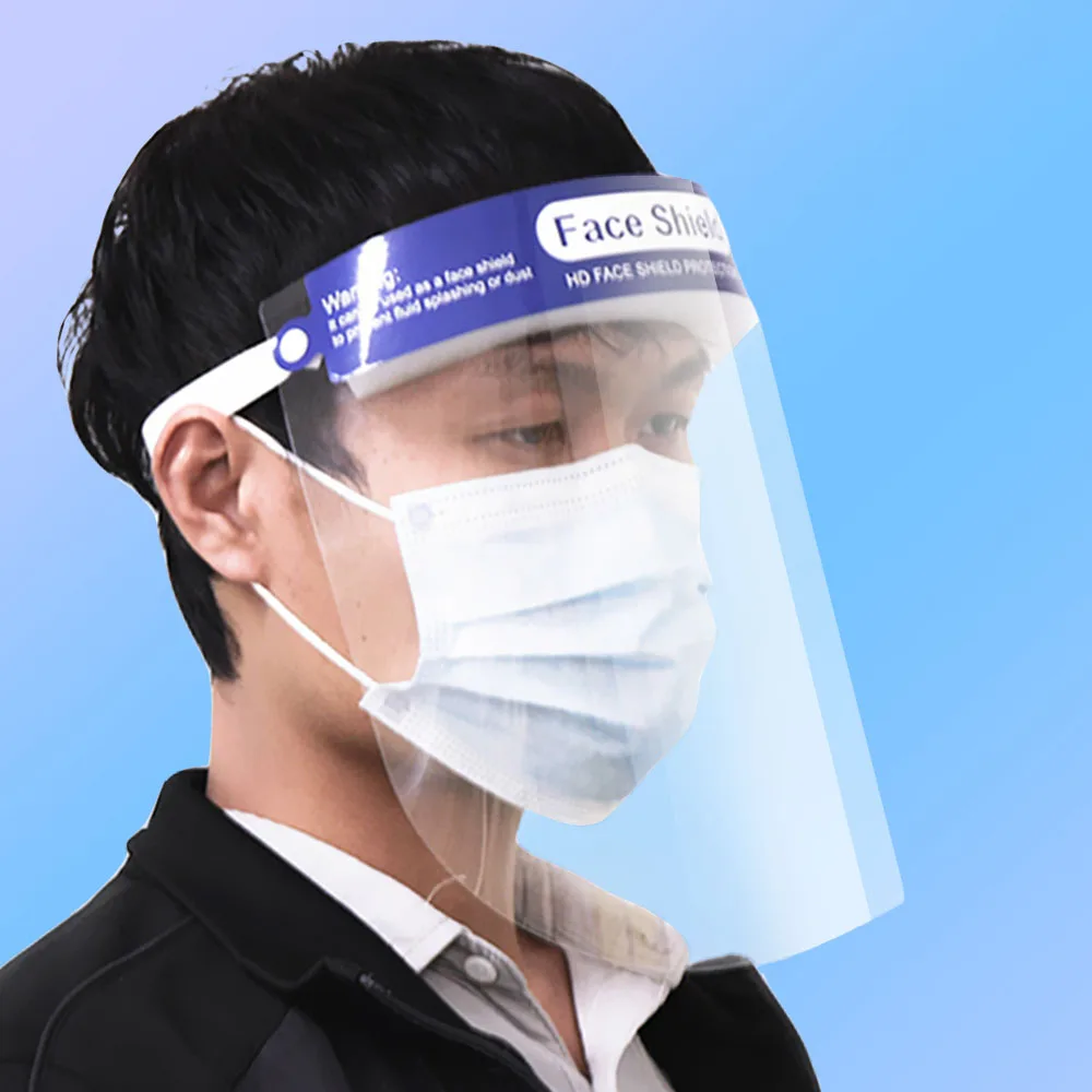 

Full Face Masks Anti-droplets Anti-fog Dust-proof Face Shield Protective Cover Transparent Face Eyes Protector Safety Mask