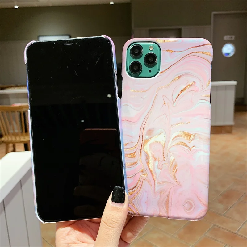 Чехол для телефона с мраморной текстурой для iPhone 11 Pro X XS XR XS Max, разноцветный Ретро чехол с рисунком s, чехол для iPhone 6 6S 7 8 Plus