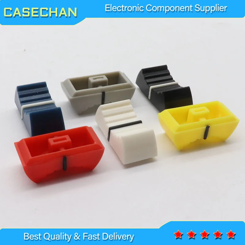Potentiometer Knobs 12pcs For Yamaha Behringer Soundcraft Mixer Fader Cap Push Cap Straight Slide 4MM