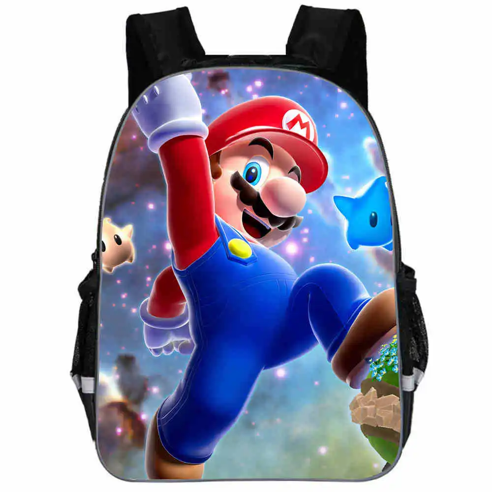 Супер Марио Smash Bros детская школьная сумка Детские 11-16 дюймов школьные сумки детский сад Mochilas милые детские рюкзаки Kawaii