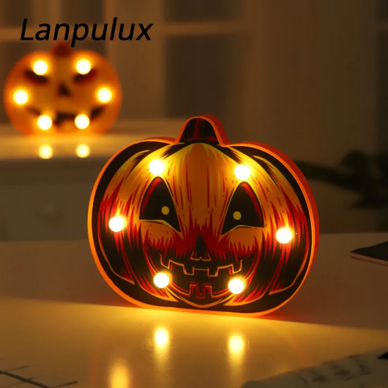 Lanpulux 3D тыквы ночной Светильник призрак фестиваль праздник Декор дома ужас