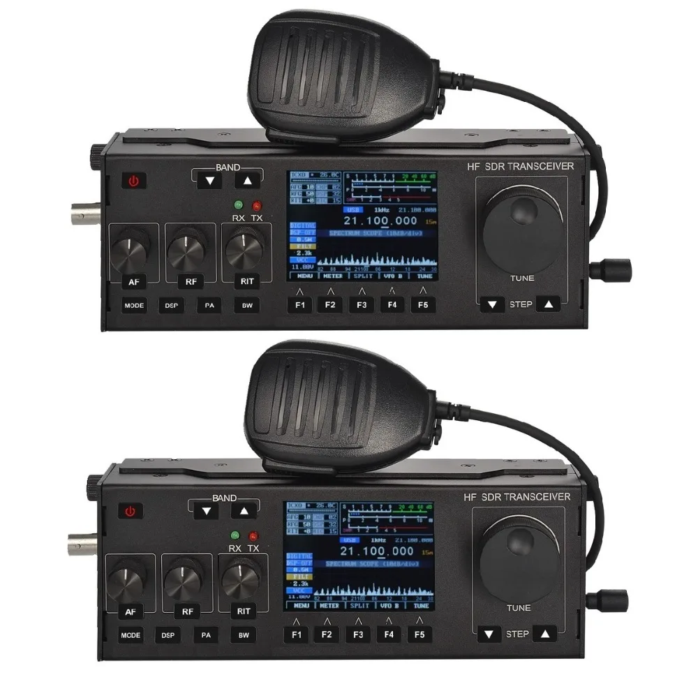 

RS-918 SSB HF SDR Transceiver 15W Power Mobile Radio RX:0.5-30MHz TX:All ham Bands Multifunctional Instrument