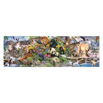 

EASHRU Animal World Full Square Drill Diy Diamond Painting Large Size 5D Embroidery Mosaic Cross Stitch Kits Home Decor PT3950