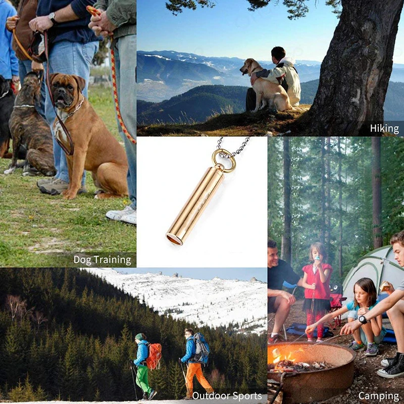 Benepaw Vintage Brass Dog Whistle For Pet Behavior Training Portable Quality Clear Lound Sound Stop Barking Aids Keychain