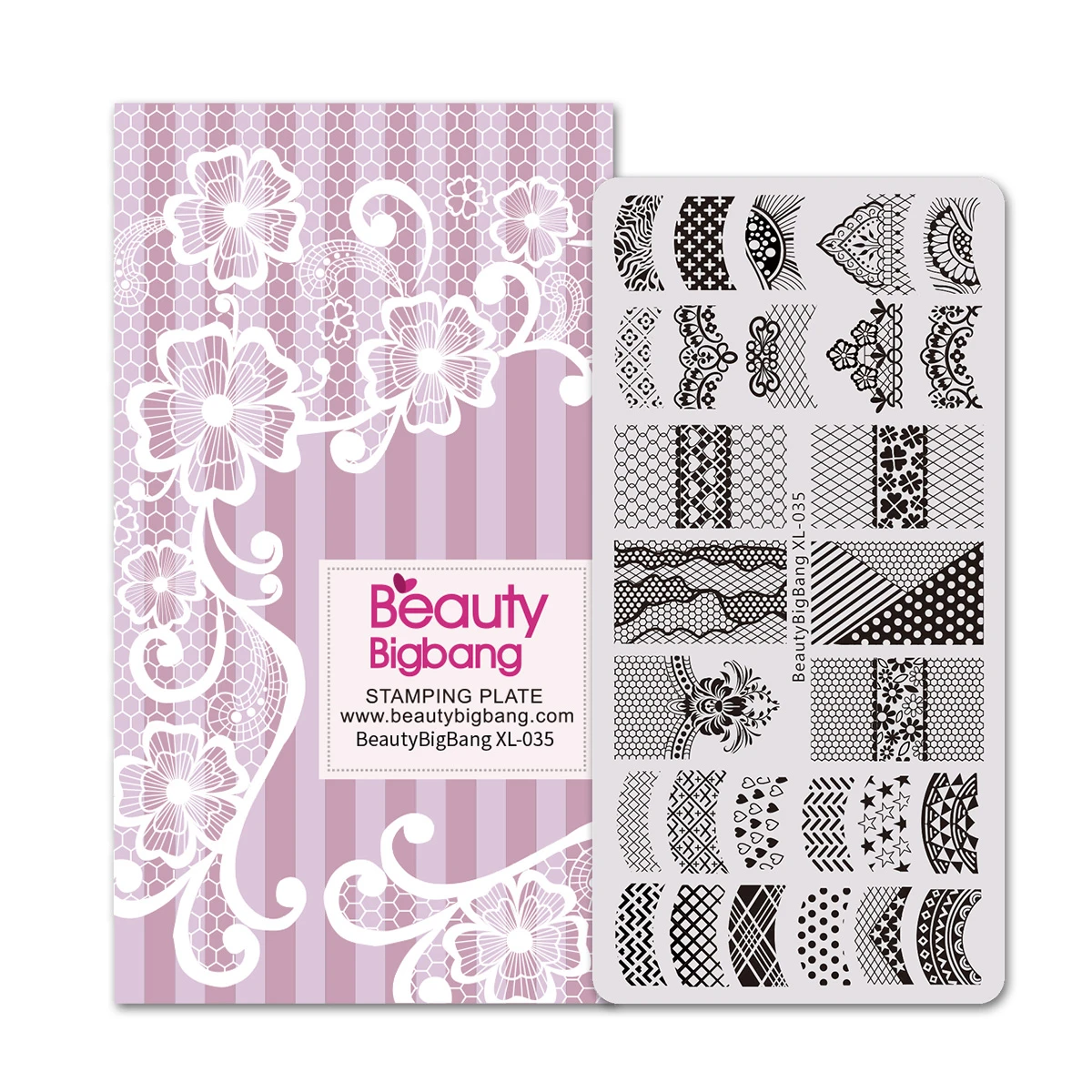 Beautybigbang набор штамповочных пластин для дизайна ногтей с изображением лимона винтажный Набор для печати на ногтях шаблон XL-001-XL-043 - Цвет: 35