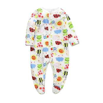 

Baby Girls Bodysuits Clothes Footies Pajamas Original Cotton Fall Sleepwear Mother Nest Animal frog Insect Coverall Baby'sets