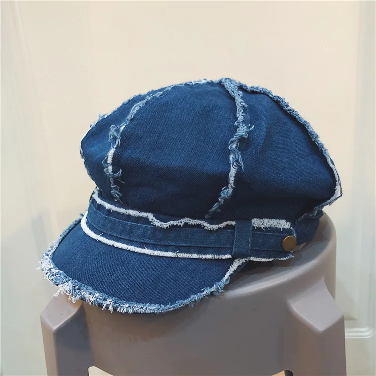 

Japanese-style Retro Do the Old Cowboy Octagonal Cap Children Summer Fur Trim Beret Korean-style Fashion Cricket-cap Newsboy Cap