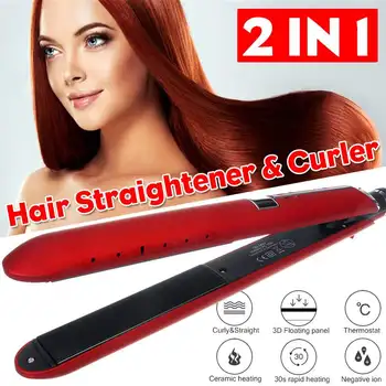 

Hair Straightener Five-gear Temperature Adjustment Ceramic Tourmaline Ionic Flat Iron Hair Straightener For Women Hair Tool