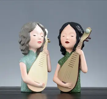 

Beauty Ornaments Home Livingroom Furnishings Crafts Office Hotel TV Cabinet Figurines Decoration New Classical Creative Retro