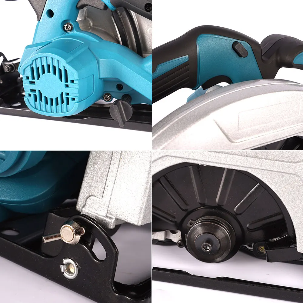 7Inch 180mm Brushless Electric Circular Saw 5000RPM Cordless Adjustable  Angle Multifunctional Cutting Tool For Makita 18VBattery