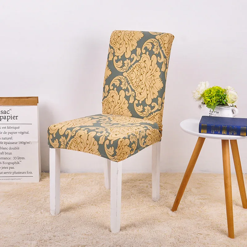 

Spandex Chair Cover Stretch Elastic Dining Seat Cover for Banquet Wedding Restaurant Hotel Anti-dirty Removable housse de chaise