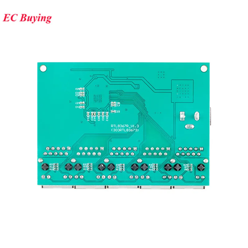 5-Port-Switch-Modul 1000 m 100 m ACTIVE Netzwerk Full Gigabit Ethernet Blockbasierend RTL8367RB Giga-PHY DC 5 V 2 A LED-Anzeigetafel – Detail 3