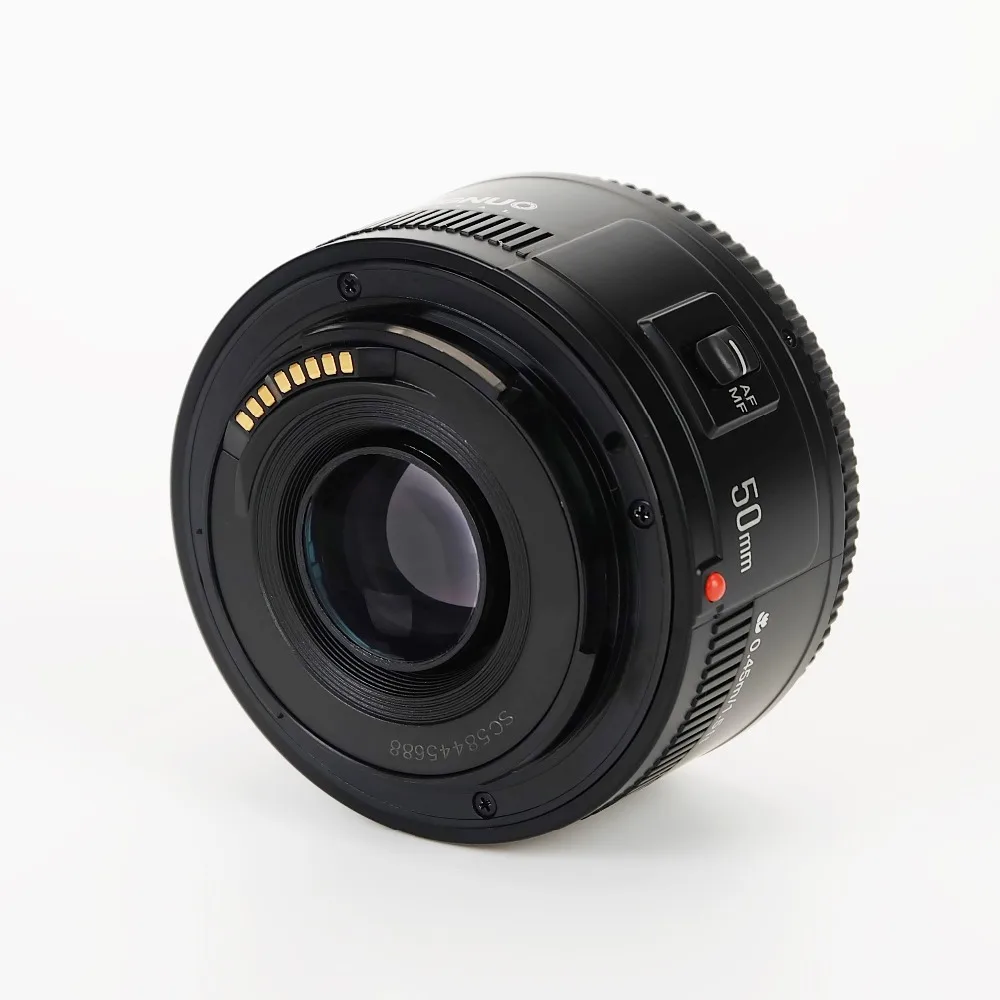 Объектив YONGNUO YN EF 50 мм f/1,8 AF с апертурой и автофокусом YN50mm f1.8 для объектива камеры Canon EOS 350D 450D 500D 600D 650D 700D