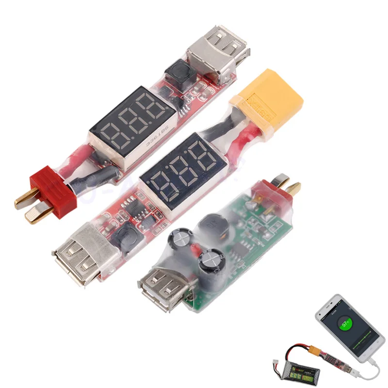 Зарядное устройство для литиевых аккумуляторов 2S 6S переходник T Plug XT60 с