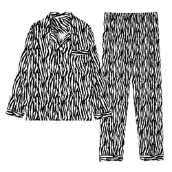 Fdfklak New Fashion Women's Home Clothes Knit Cotton Pajamas Set Spring Autumn Long Sleeve Cartoon Cute Student Nightwear Suit