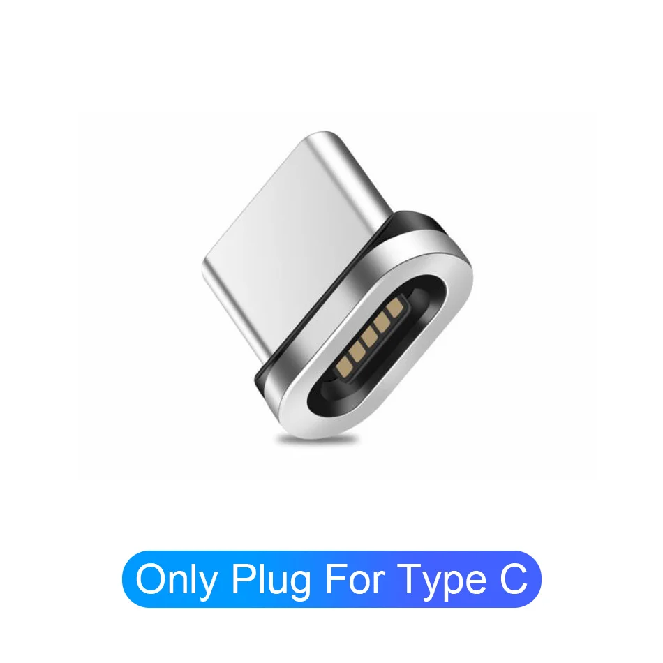 Магнитный кабель 3A Быстрая зарядка кабель для передачи данных для iPhone samsung Micro Usb для Xiaomi type C магнитное зарядное устройство кабель для мобильного телефона Usb шнур - Цвет: Only Type C Plug