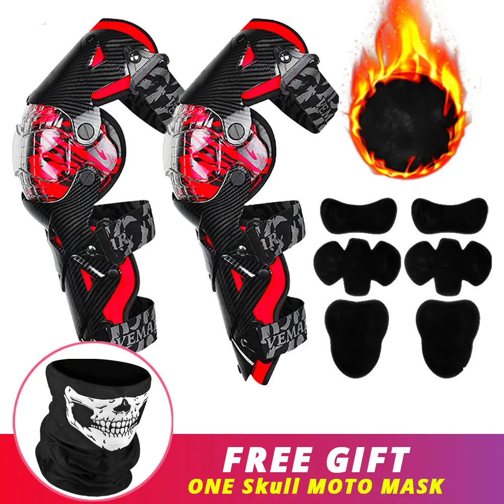 Motorcycle Knee Pads for Moto Adults Knee Sliders Protection Gear Supplies Motocross Equipment Motorcyclist Cold Knee Protector protective health gear Helmets & Protective Gear
