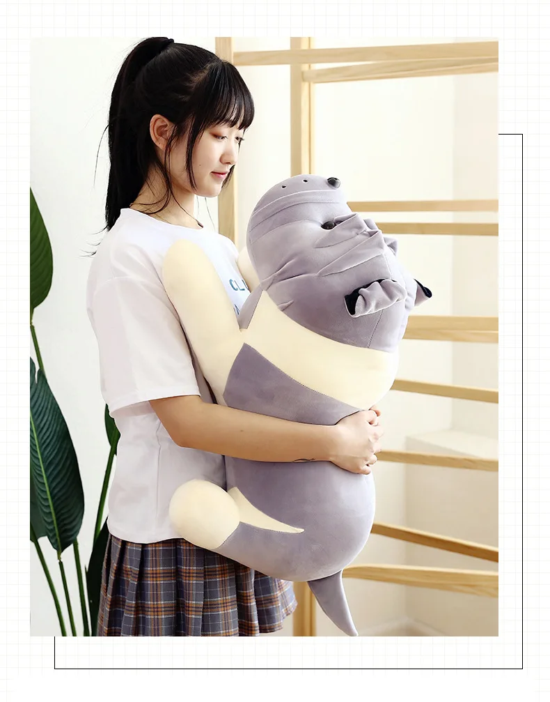 Kawaii новые и мягкие плюшевые игрушки для собак, Подушка для сна, подарок на день рождения, мягкие животные, есть два цвета, доступны