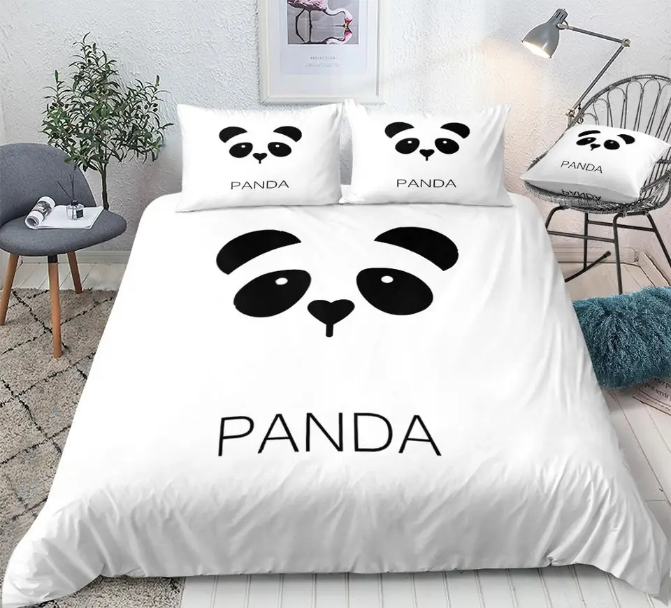 panda cot bedding