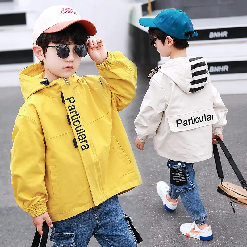 

BOY'S Coat 2020 Spring And Autumn New Style Casual Hooded Coat Big Boy Jacket KID'S Jacket Childrenswear