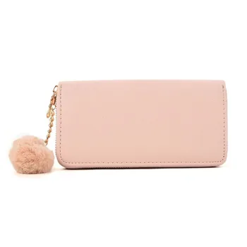 

EUMOAN New PU Leather Women's Wallets PU Long Zipper Purse Large Capacity Ladies Wristband Wallet Clutch Cellphone Bag Mult