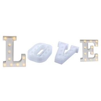 

DIY English Letter LED Night Light Marquee Sign Alphabet 3D Wall Hanging Night Light Home Wedding Birthday Party Decor