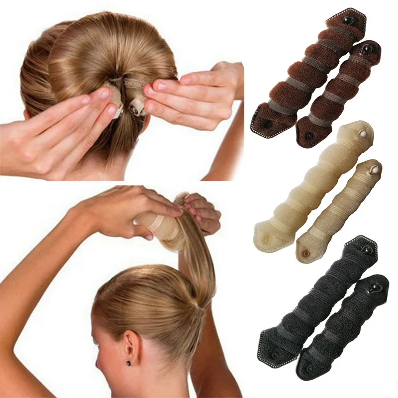 2 шт. модные инструменты для волос волшебный Быстрый пучок укладки Длинные