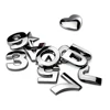 3D металлический алфавит с цифрами, серебряный значок, буквы, логотип, автомобильная наклейка, эмблема, автомобильные аксессуары, наклейки, сделай сам, наружное украшение ► Фото 3/6