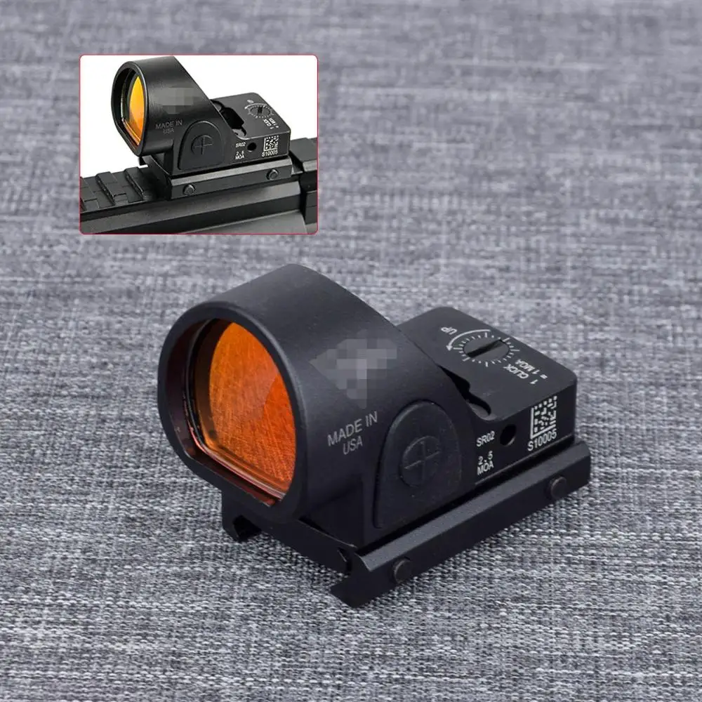 Tactical Mini RMR SRO Red Dot Scope Sight For Collimator Glock Rifle Airsoft Hunting Reflex Weapons Fit 20mm Rail | Спорт и
