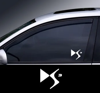 

2pcs DS 3 Logo White Window Decal Sticker Graphic *Colour Choice* 13.75cm