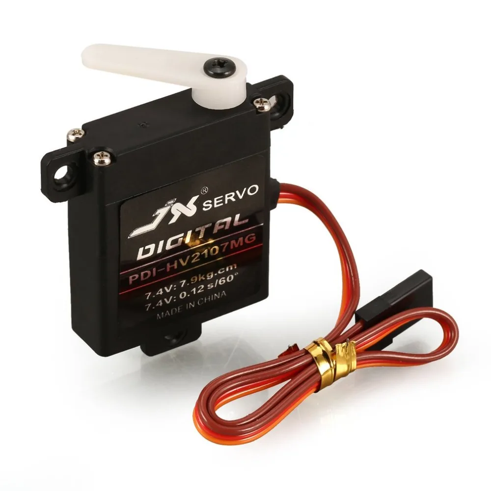 4 шт. JX PDI-HV2107MG 7,9 кг рулевой крутящий момент Мини цифровой металлический механизм сердечника сервопривод для RC самолет с неподвижным крылом самолета
