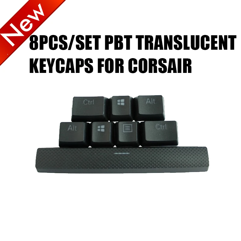 8 шт./компл. PBT полупрозрачные колпачки для ключей Corsair K70 K65 K95 RGB STRAFE