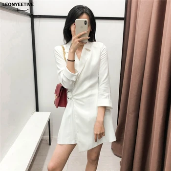 

brand white Playsuit Loose Casual Solid Sashes Broadcloth White Suit Suit